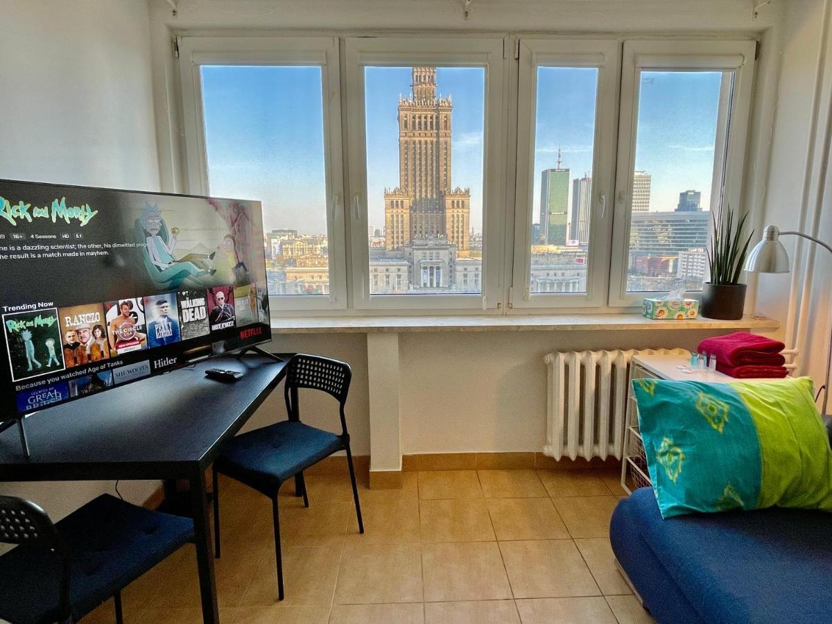 Super Apartament Palace 2X Metro Fast Wifi 500 Mbs Netflix Appletv Smarttv Panorama Miasta 바르샤바 외부 사진